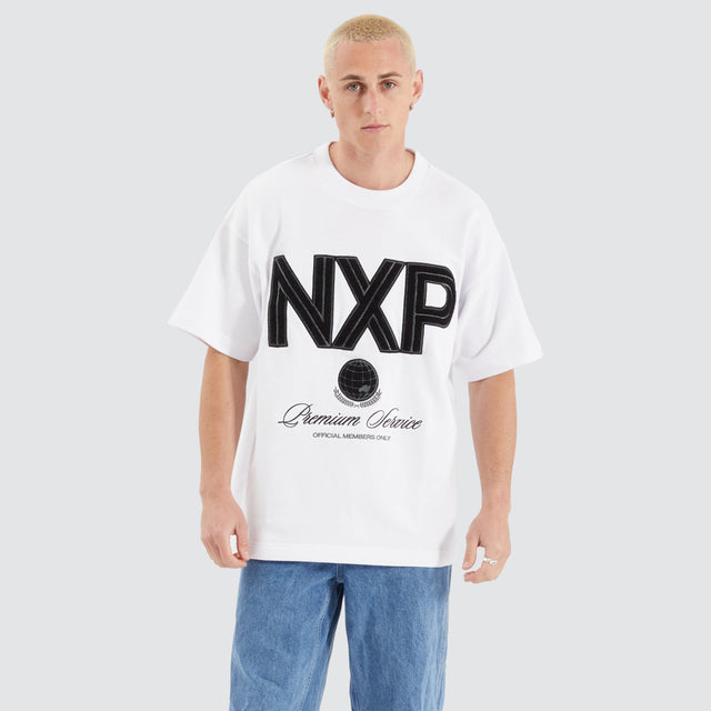 Service Loopback Raptor Tee - Optical White