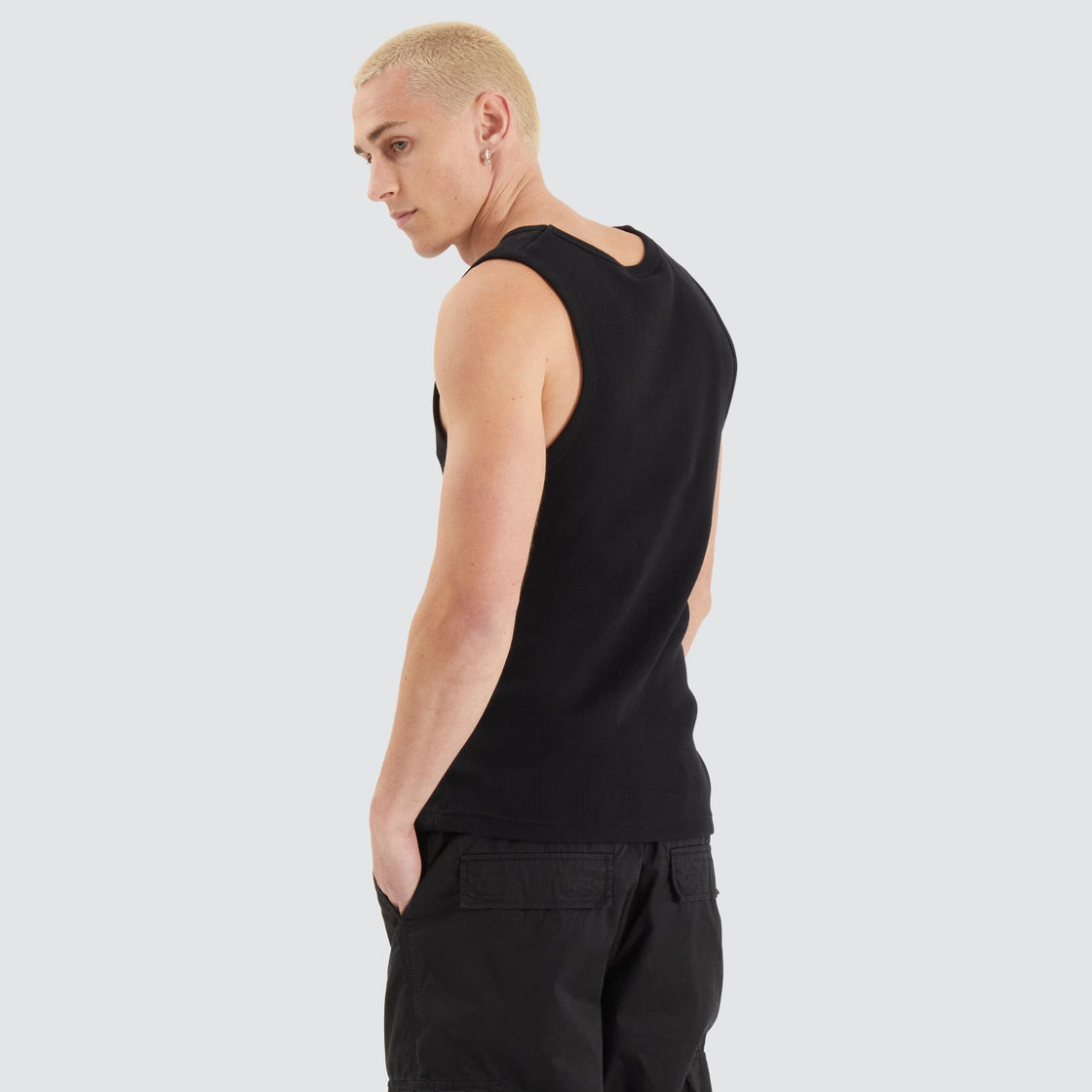 Nomadic Kai Heavy Waffle Singlet - Black (view 2)