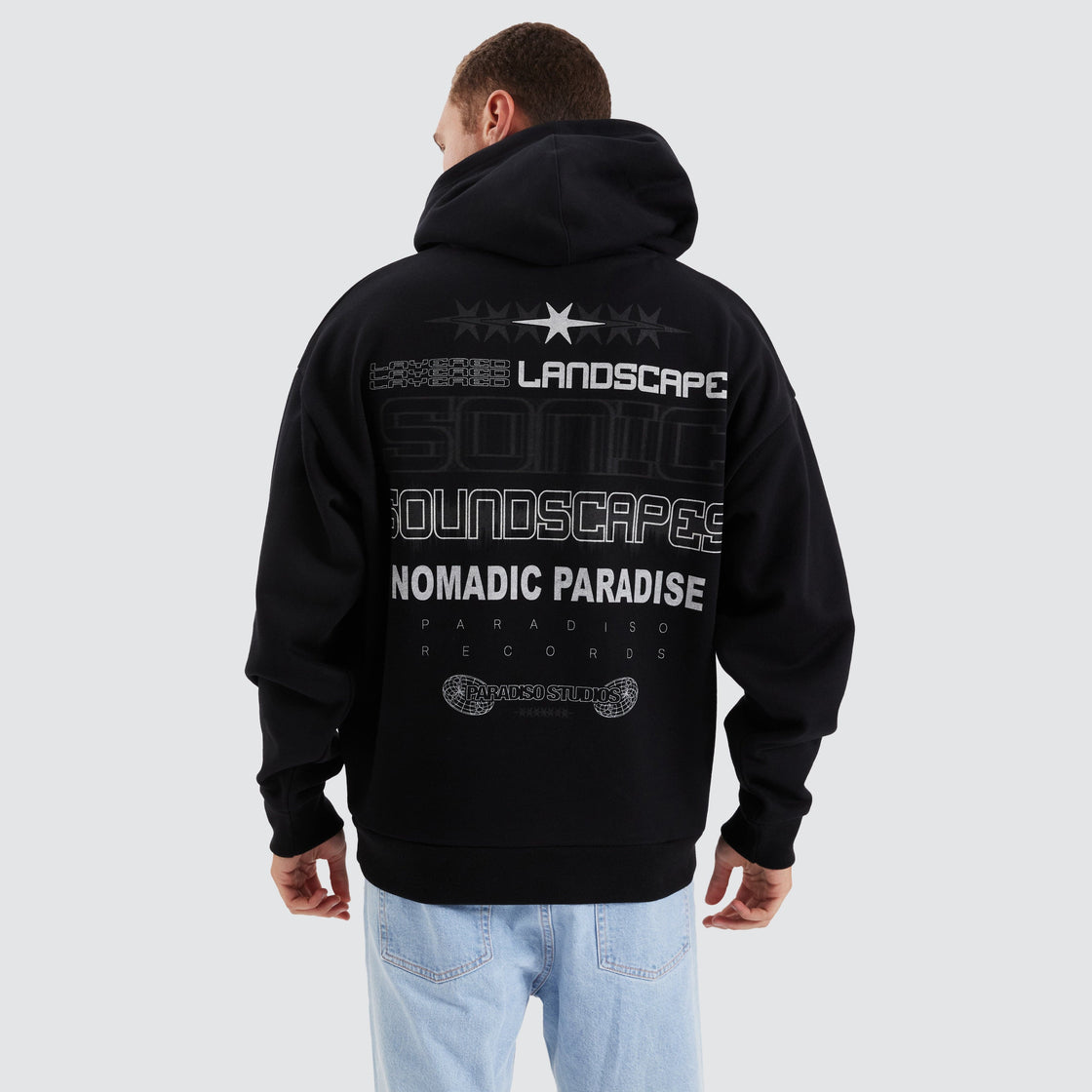 Nomadic Studios Oversized Hoodie - Anthracite Black