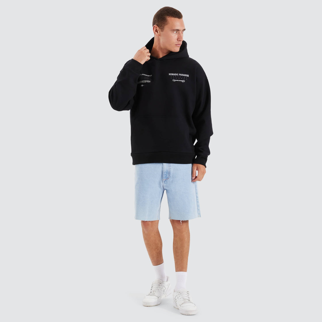 Nomadic Studios Oversized Hoodie - Anthracite Black (view 4)
