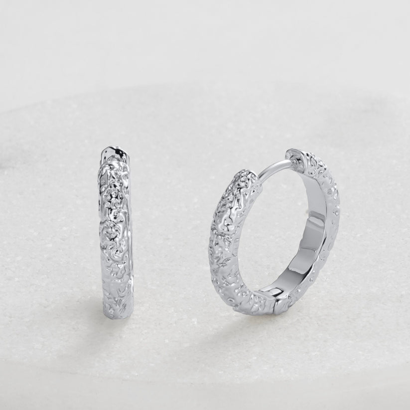 Zafino Belle Hoop - Silver