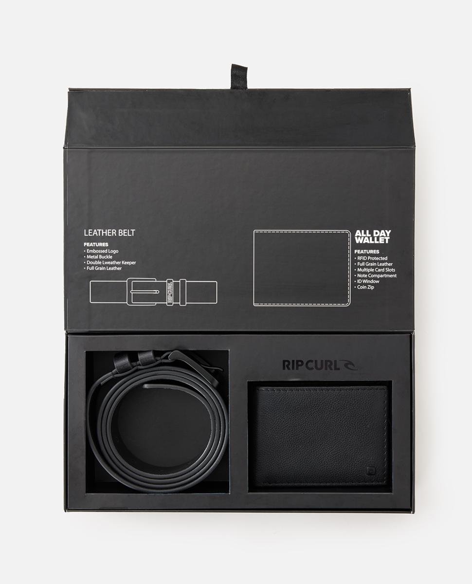 Wallet / Belt Gift Box - Black