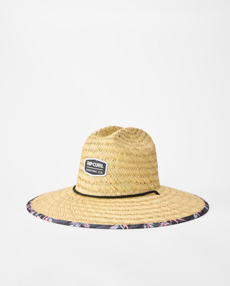 Rip Curl Fun Times Straw Hat - Black/Orange