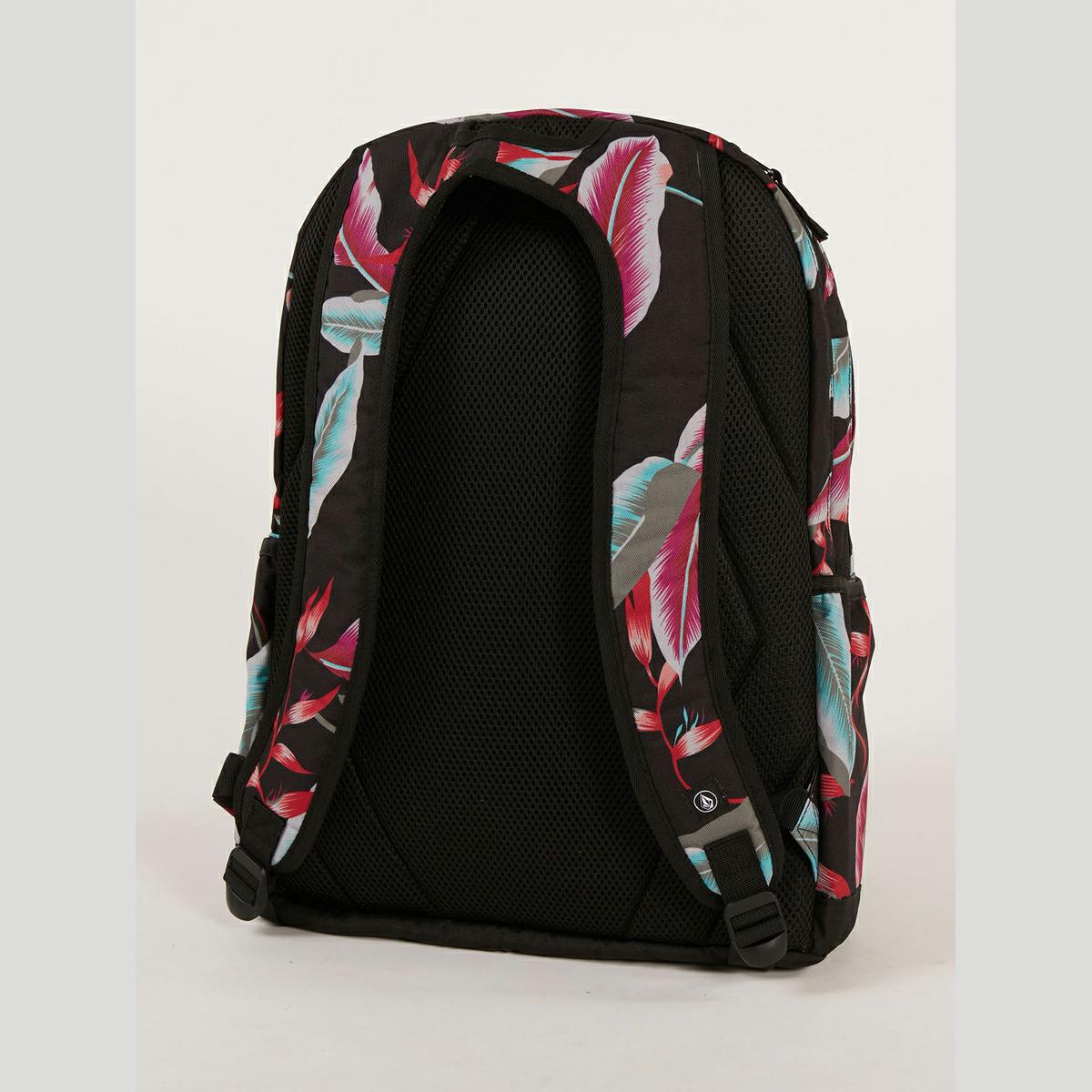 Volcom Patch Attack Backpack - Black Combo Leaves (view 2)