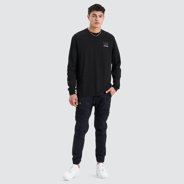 NXP Parti LS Tee - Jet Black (view 2)