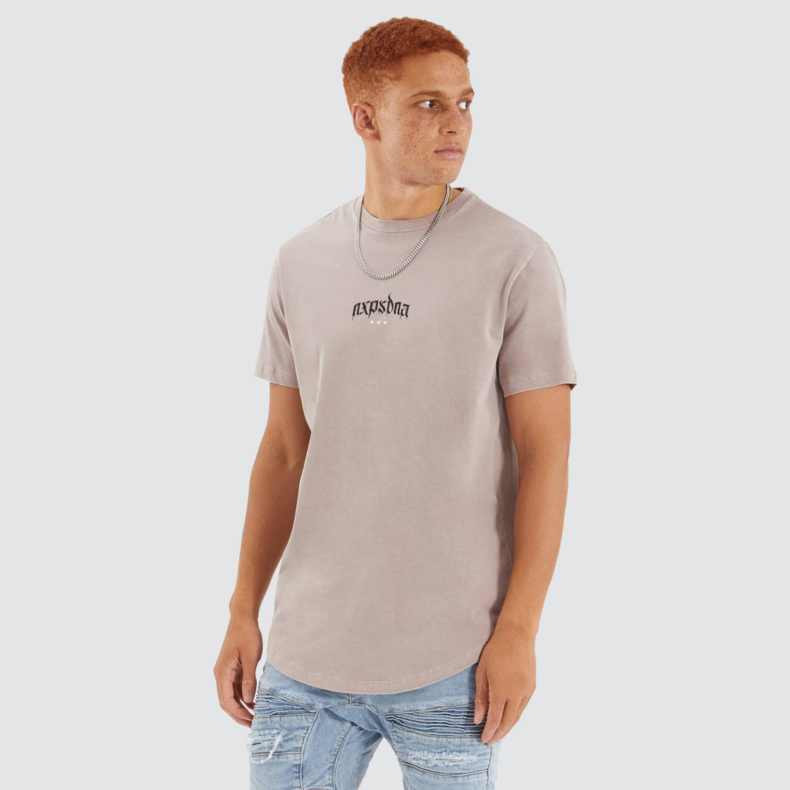 Prime Dual Curved Tee - Pigment Etherea