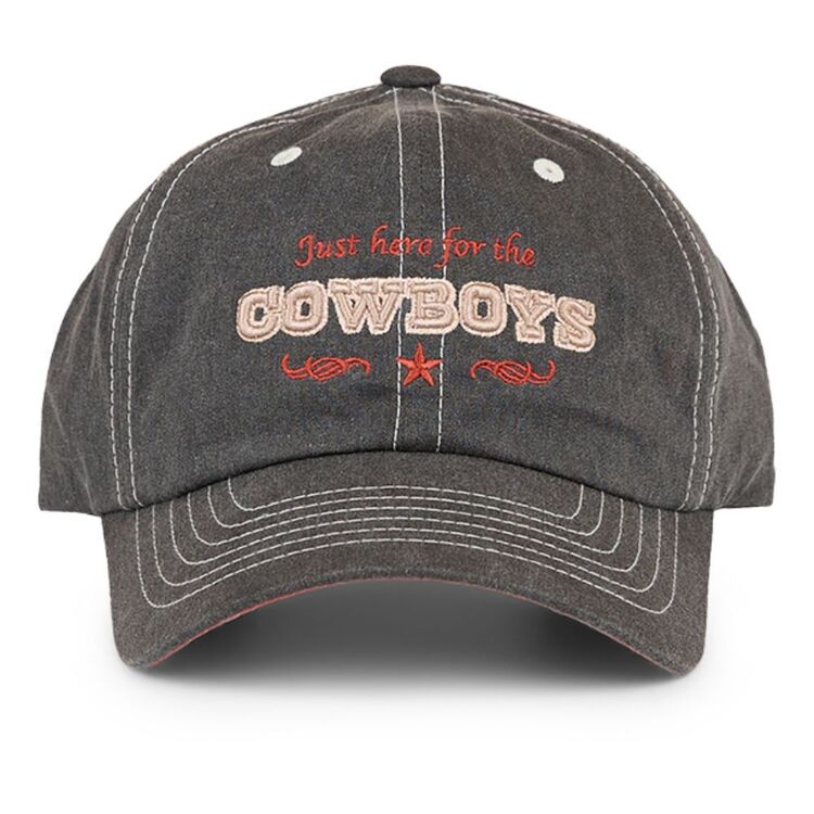 Ringers Western Here For Cowboys Baseball Cap - Charcoal