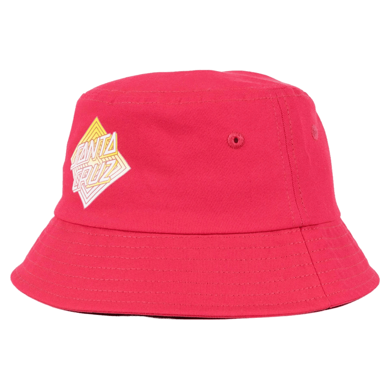 Santa Cruz Solitaire Dot Fade Bucket Hat in Pink - side