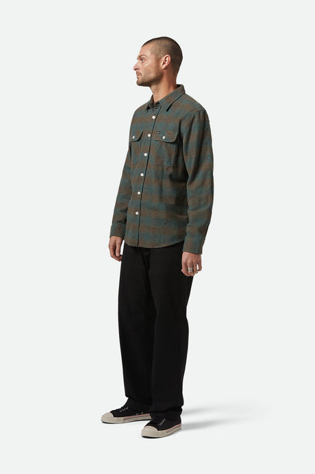 Bowery Vintage LS Overshirt - Green / Blue