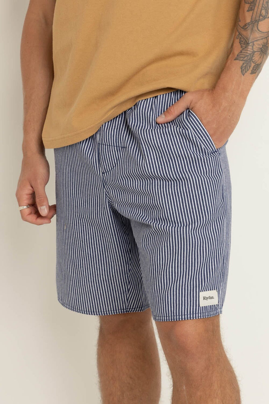 Rhythm Stripe Box Jam - Navy