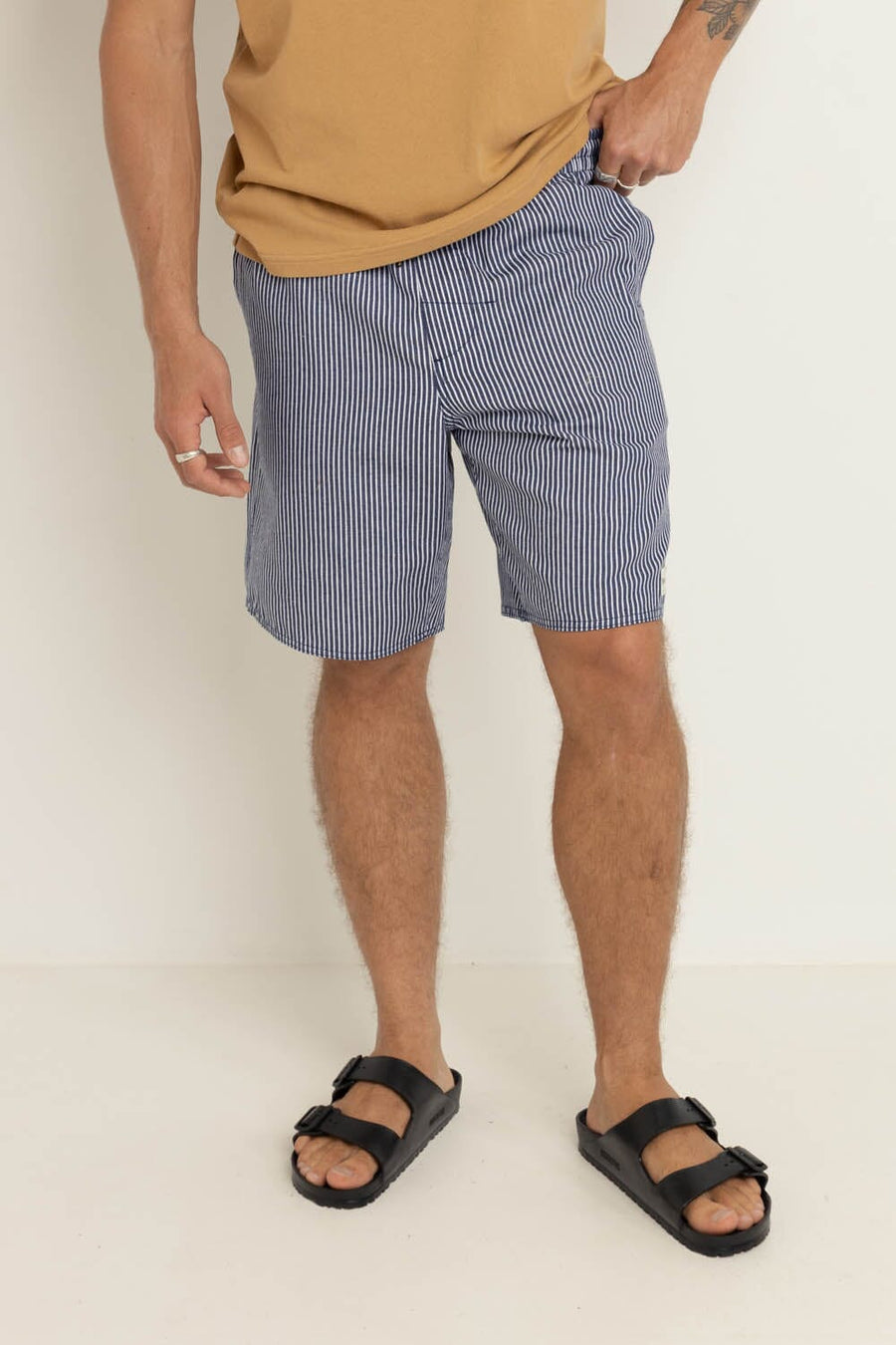 Rhythm Stripe Box Jam - Navy (view 2)