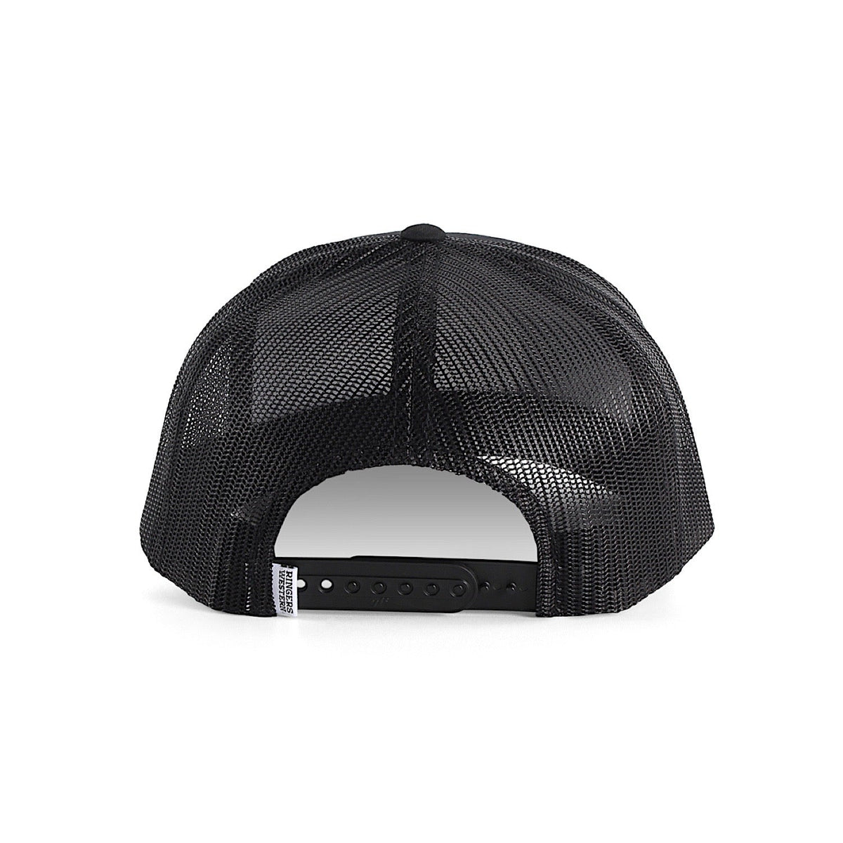 Ringers Western Signature Bull Trucker Cap - Black with Black & White Patch (view 2)