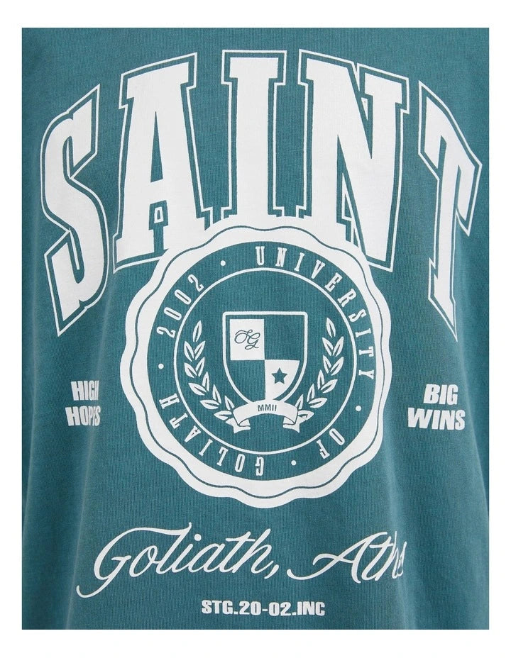 Saint Goliath Princeton Tee - Green - Kids (view 3)
