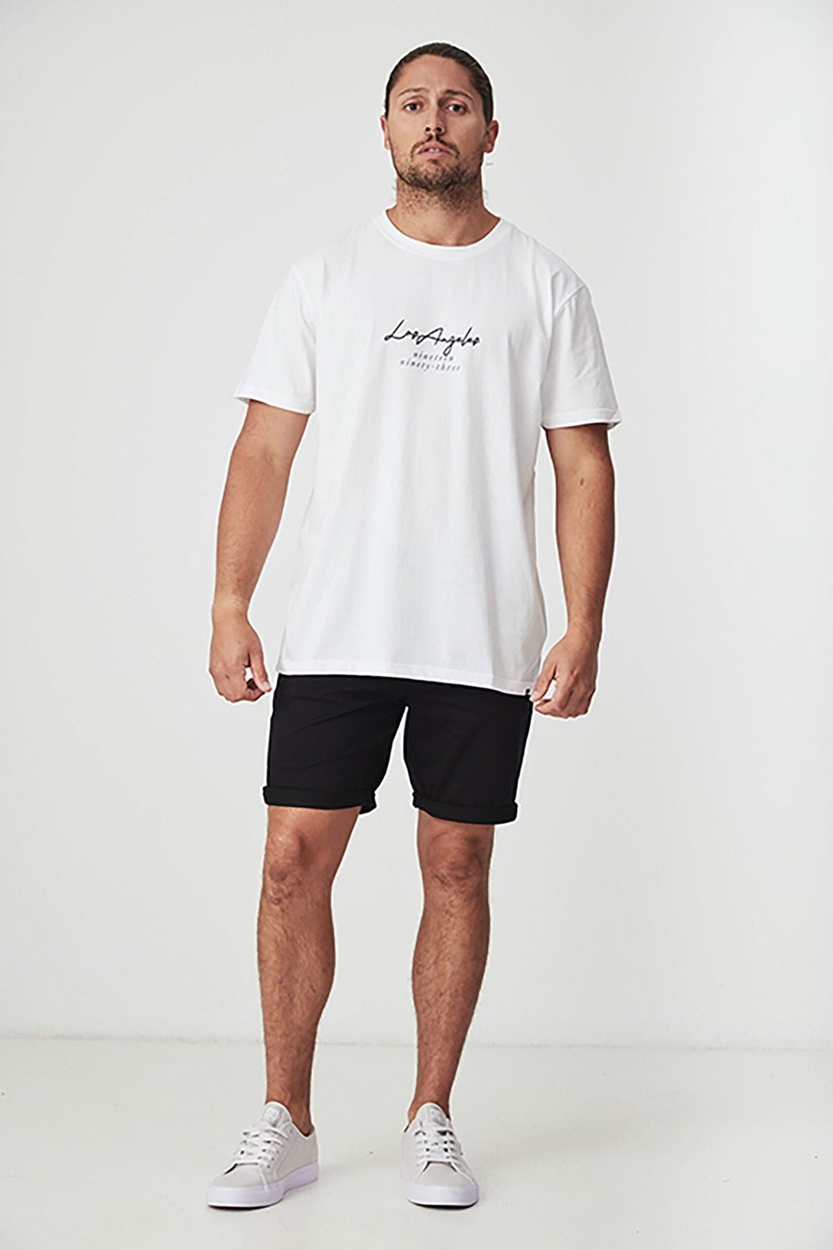 BLKWD Baker slim chino shorts in black