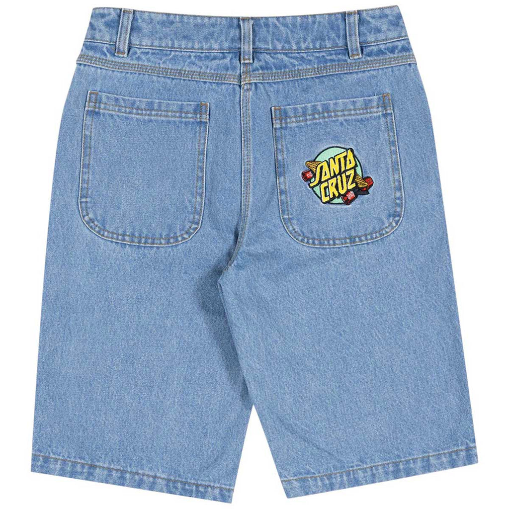 Santa Cruz Summer 76 Jean Short Mid Blue - back view