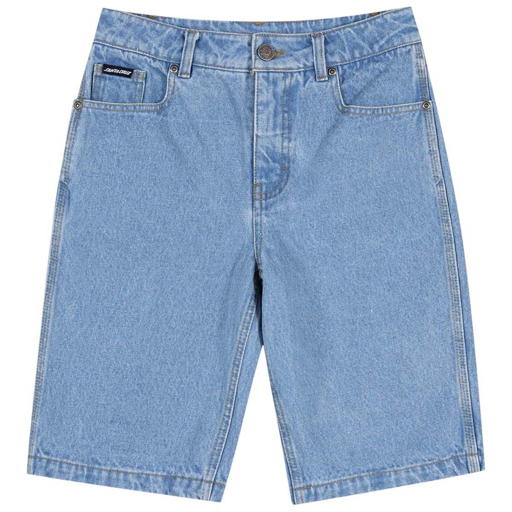 Santa Cruz Summer 76 Jean Short Mid Blue - front view