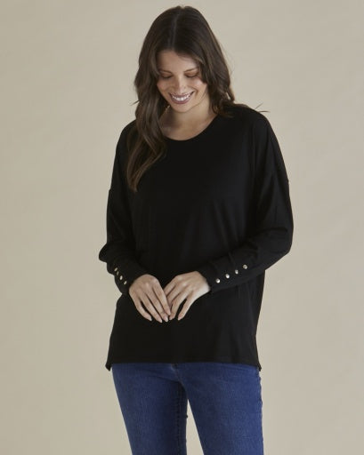 Betty Basics Hendrix Ribbed Long Sleeve Tee
