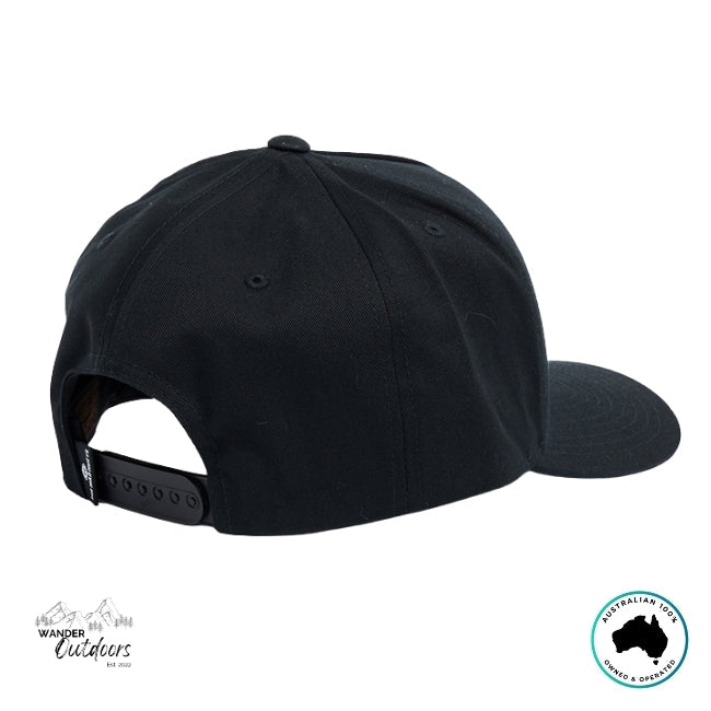 The Mad Hueys Good Life Twill Snapback Black - back view
