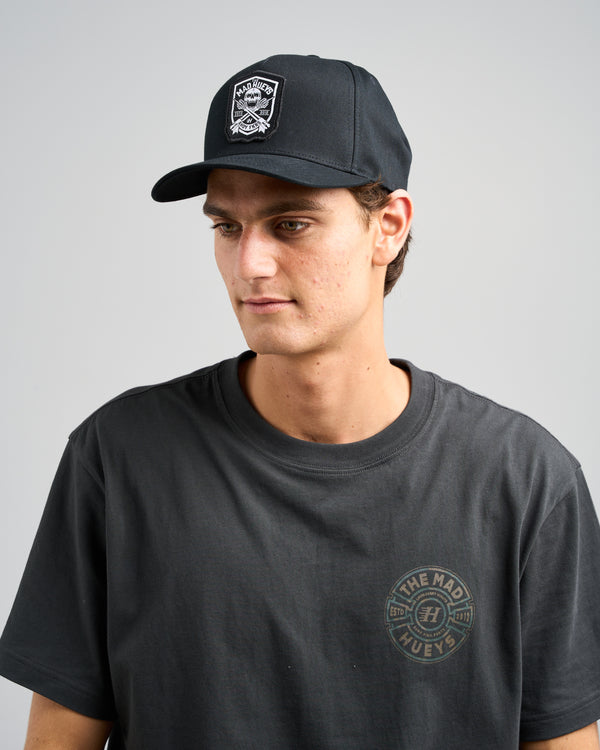 Ahoy Fkrs Shield Twill Snapback - Black