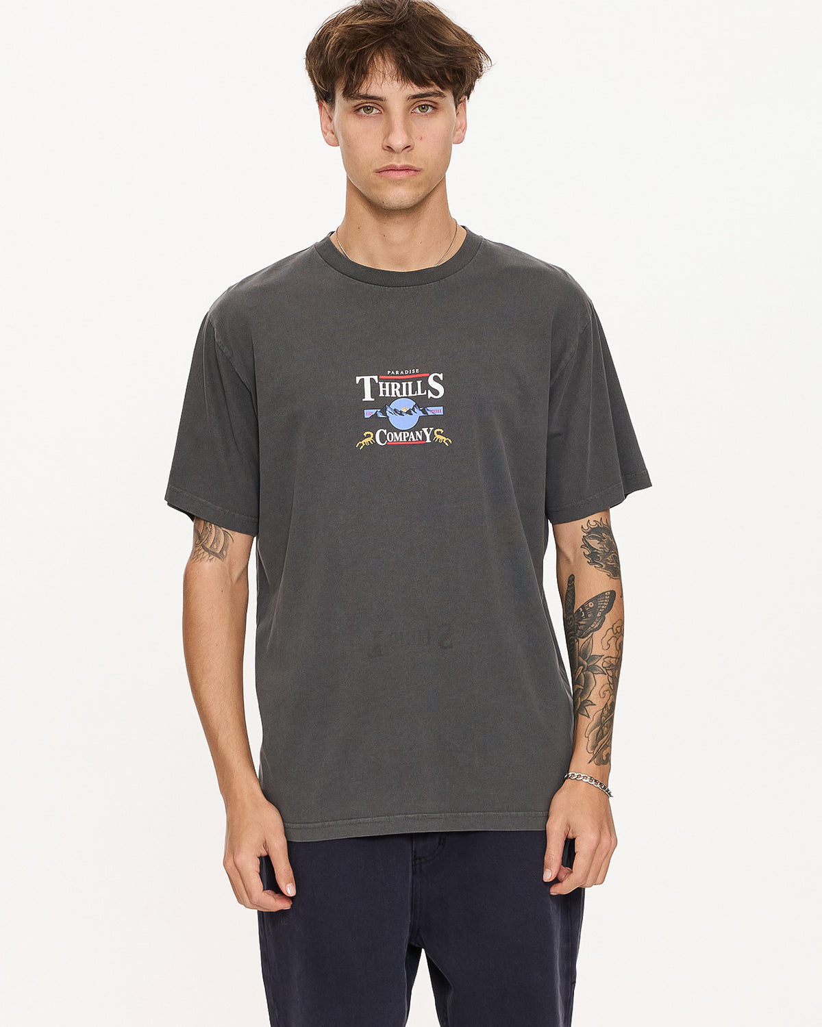 Thrills Touch The Sky Merch Fit Tee - Merch Black