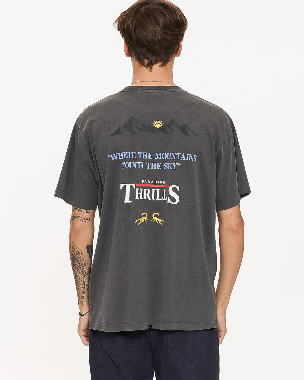 Thrills Touch The Sky Merch Fit Tee - Merch Black (view 2)