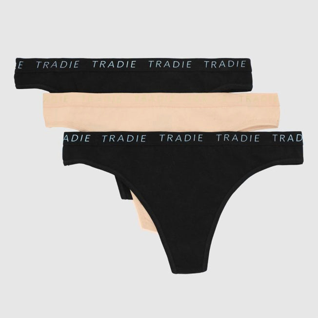 Tradie Lady 3 Pack Diamond G-String - pack