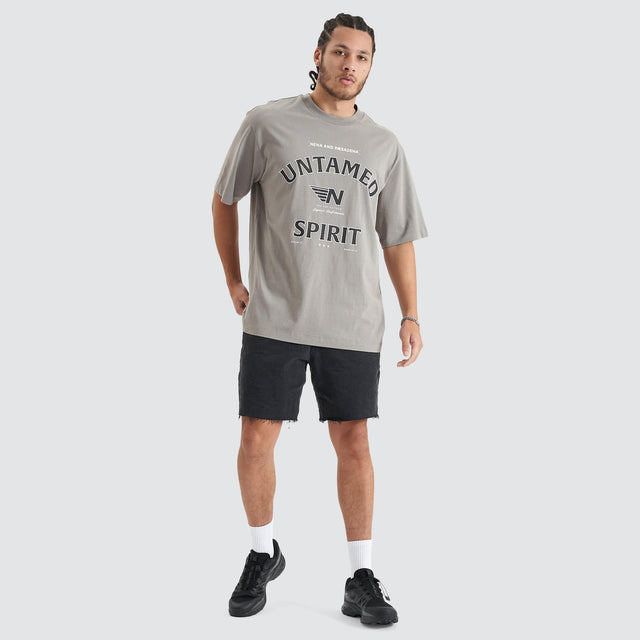 Untamed Heavy Oversized Tee - Moon Mist