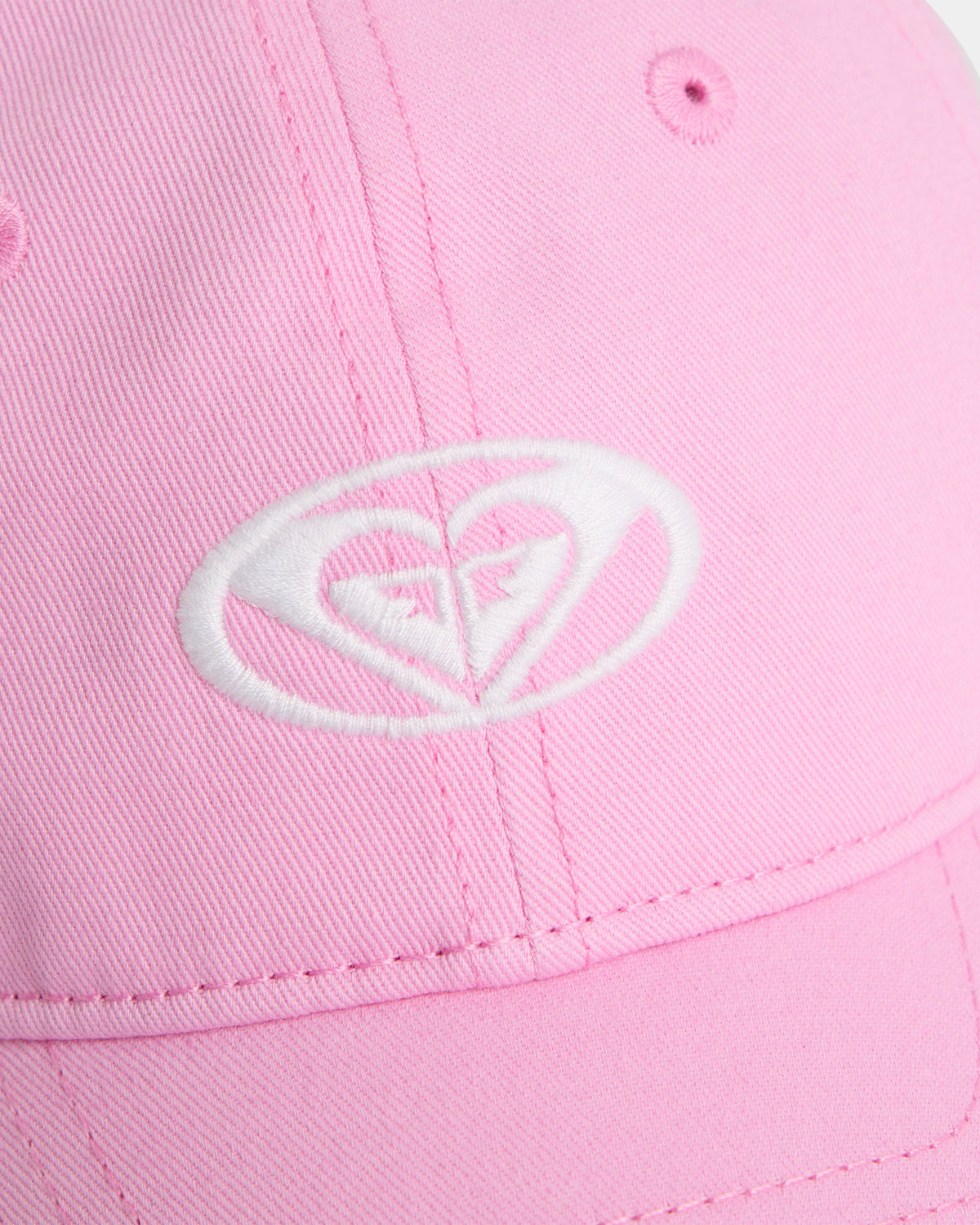 Roxy Swell Time Snapback Cap in pink frosting - detail