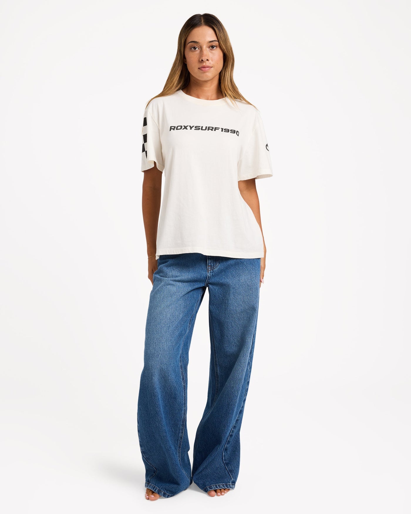 Roxy Backslider Denim Pant - Blue (view 5)