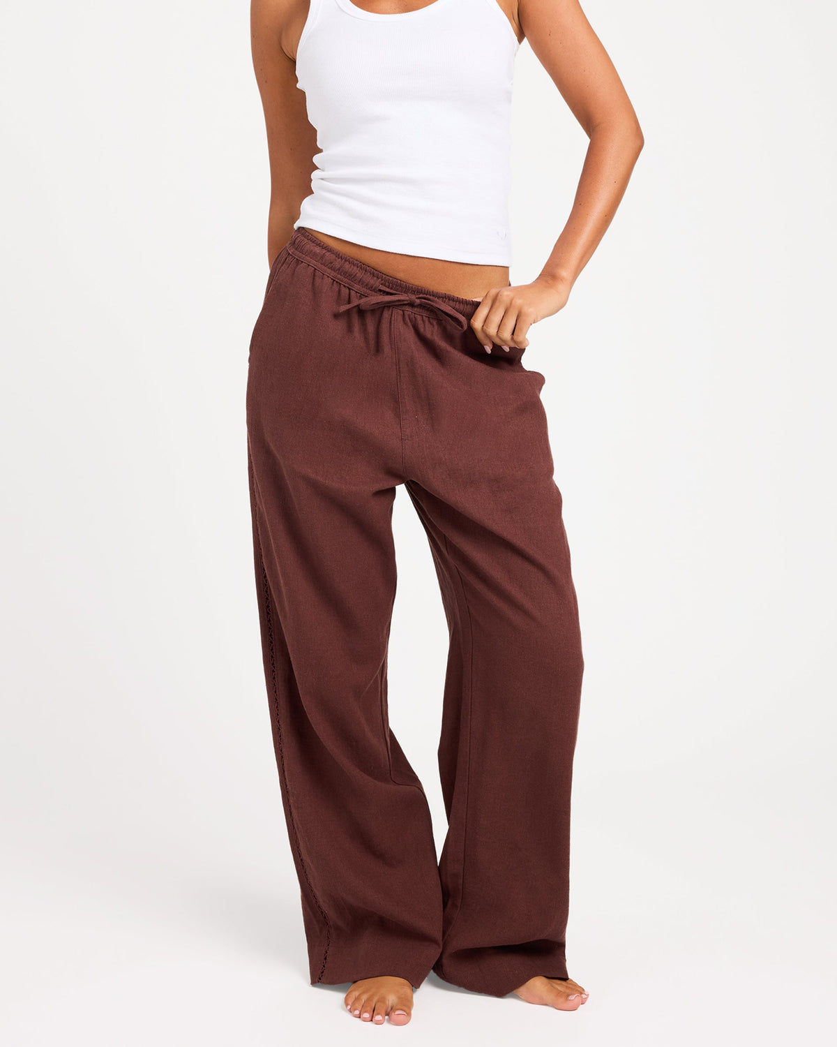 Roxy Sun Lover Pant in java brown