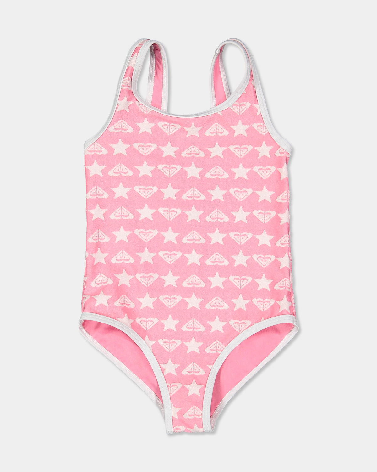 Roxy Super Star One Piece Swimsuit in pink carnation - front