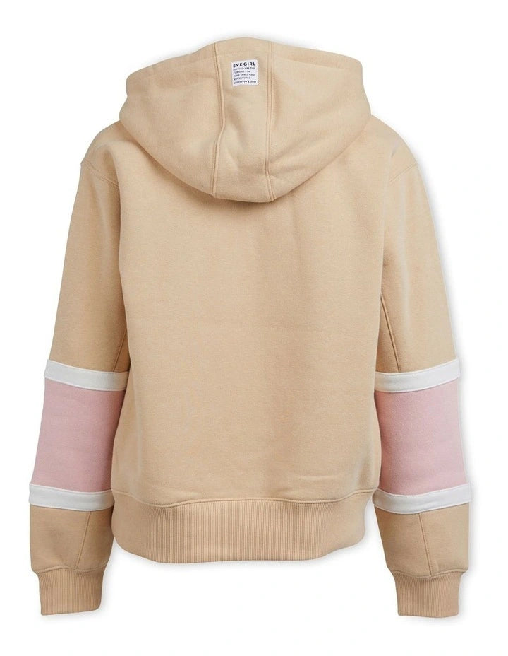 Varsity Squad Hoody - Oat Pink - Teen