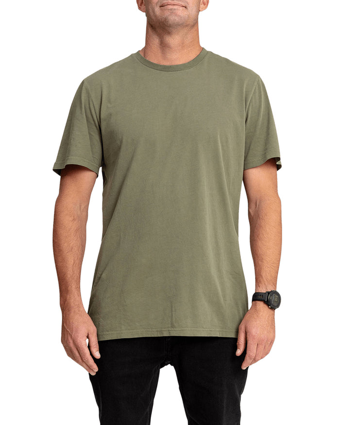 Volcom Aus Wash Short Sleeve Tee - Army Green Combo