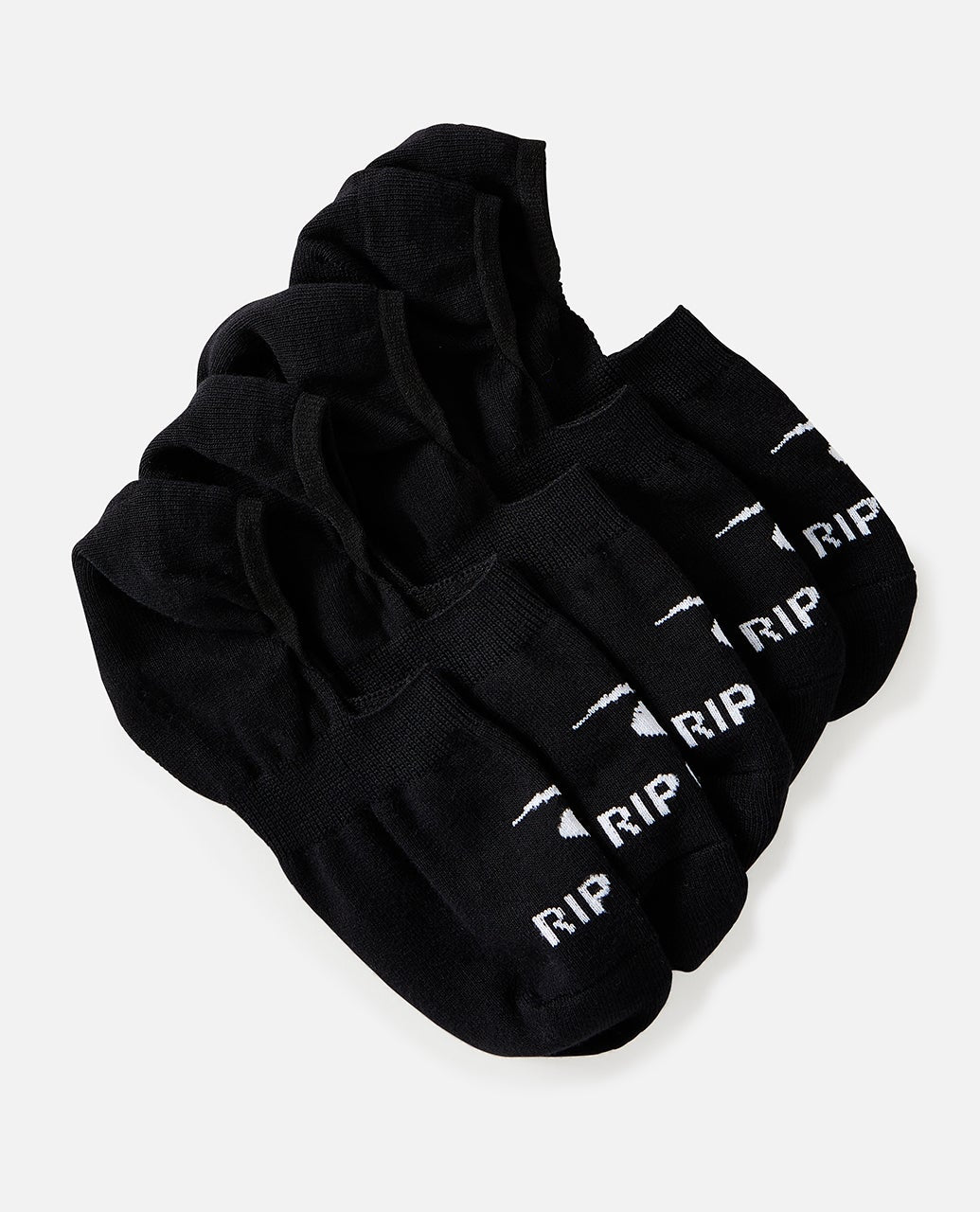 Rip Curl Invisible Sock 5 pack in black