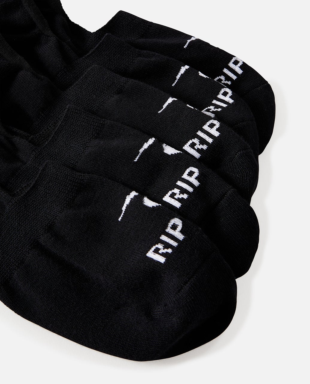 Rip Curl Invisible Sock 5 pack in black - pair