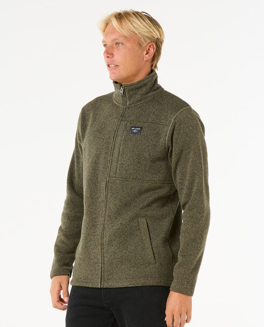 Crescent Zip Thru - Dark Olive
