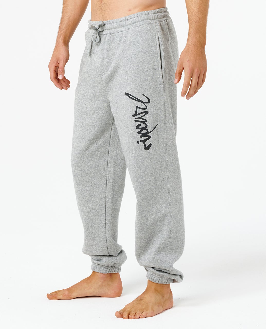 Rip Curl Icons of Surf Trackpant in grey marle and black - back