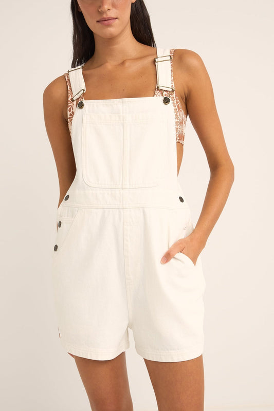 Tides Short Overall - White