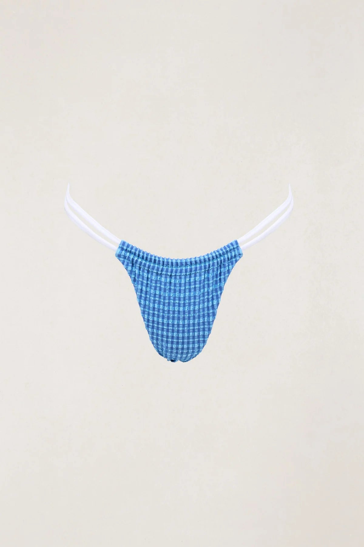 Lola Check Double Strap Itsy Pant - Blue
