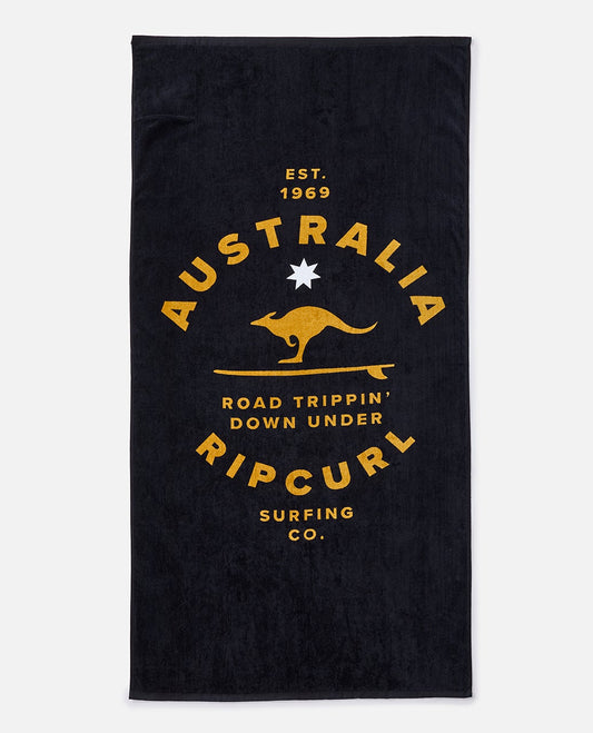Sunstash Beach Towel - Black / Gold