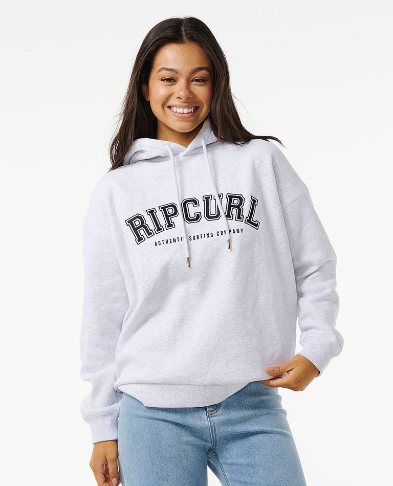 Varsity Hoodie - Grey Marle / Black - Catani Clothing