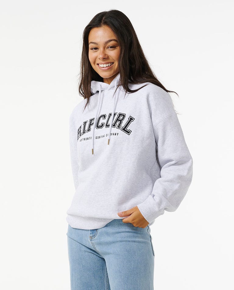 Varsity Hoodie - Grey Marle / Black - Catani Clothing