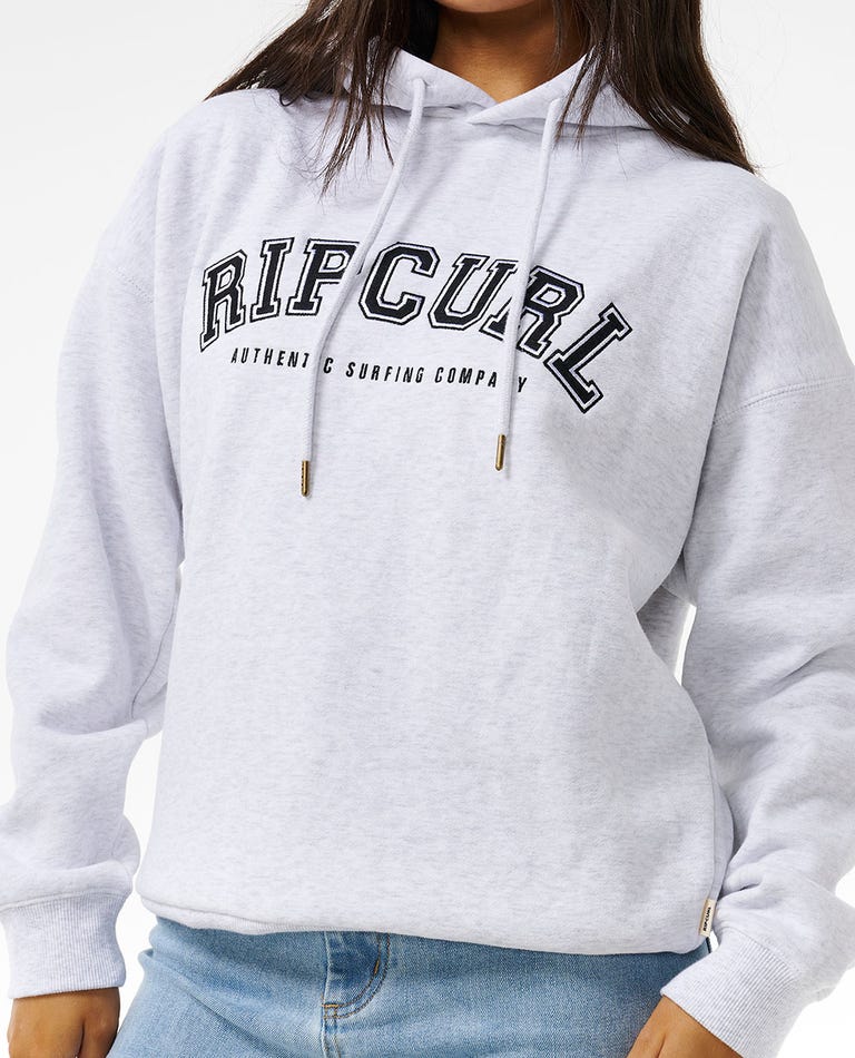 Varsity Hoodie - Grey Marle / Black - Catani Clothing