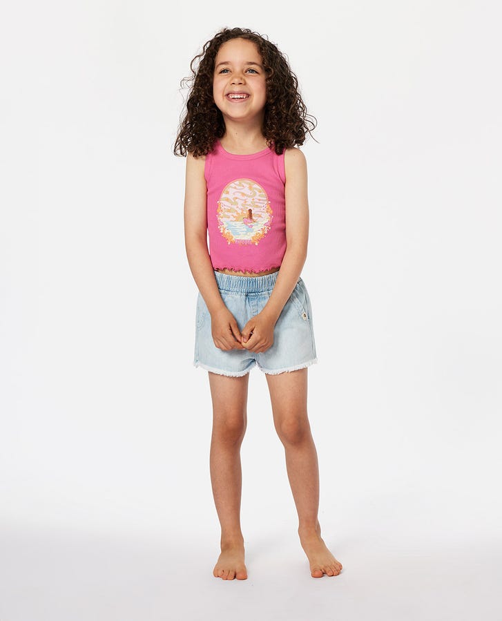 Rip Curl Sunkissed Dreams Tank - Girl - Hot Pink (view 4)