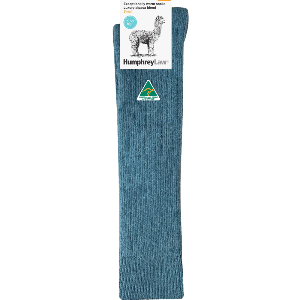 Humphrey Law Alpaca Wool Blend Knee High Sock Teal