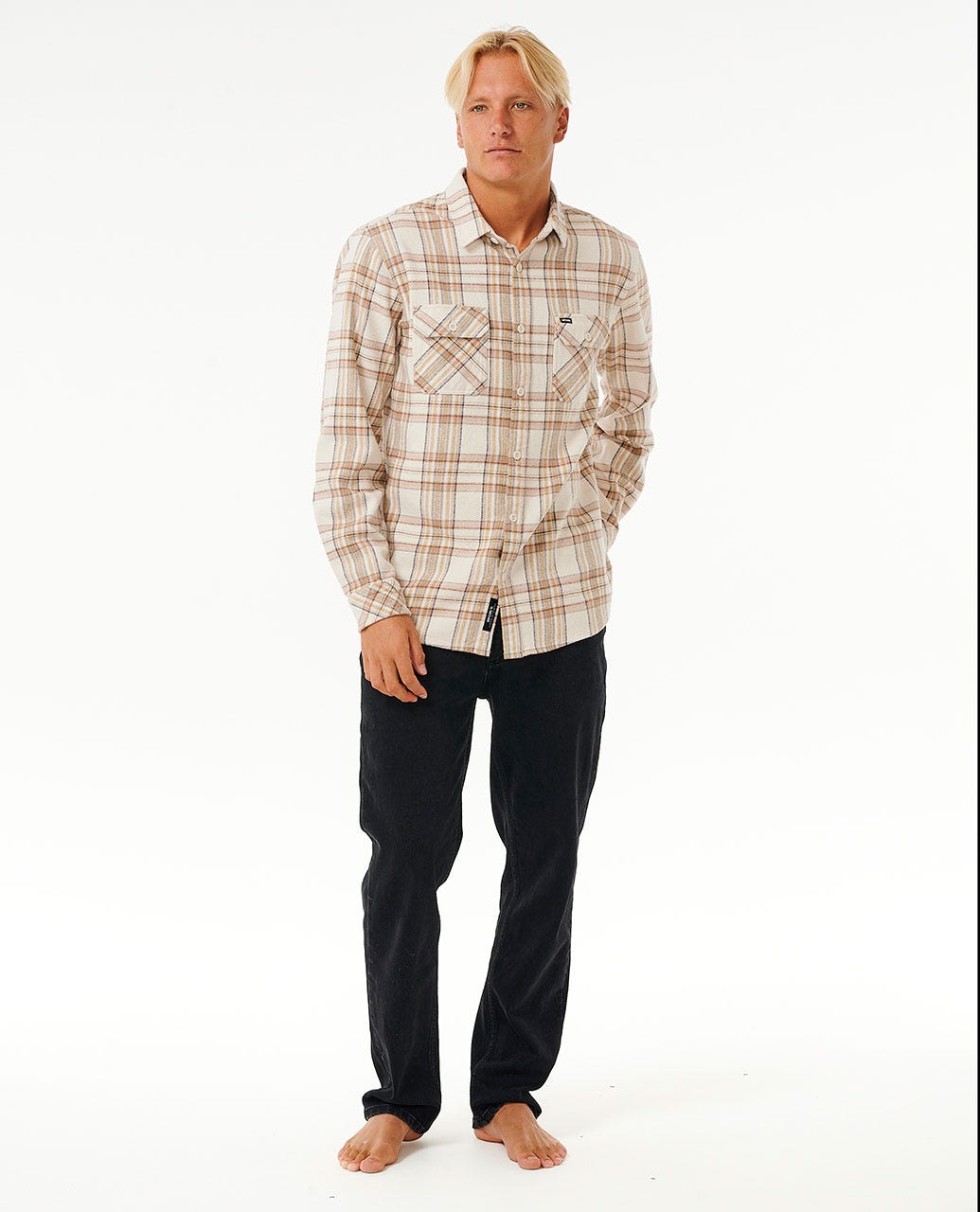 Rip Curl Griffin Flannel Shirt - Bone (view 4)