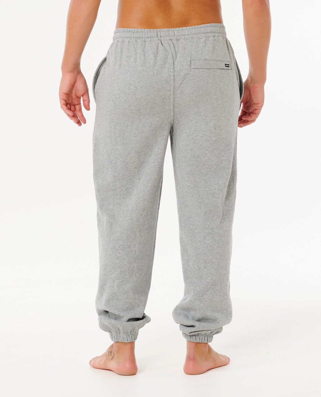 Rip Curl Stapler Trackpant in grey marle - detail