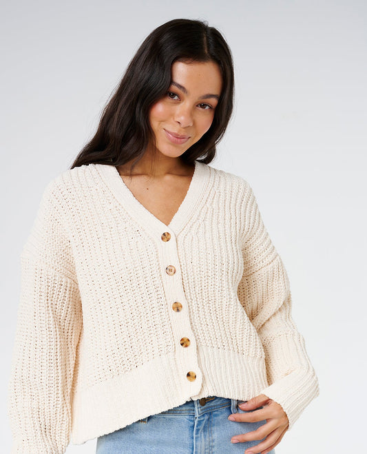 Neon Isles Cardigan - Off White