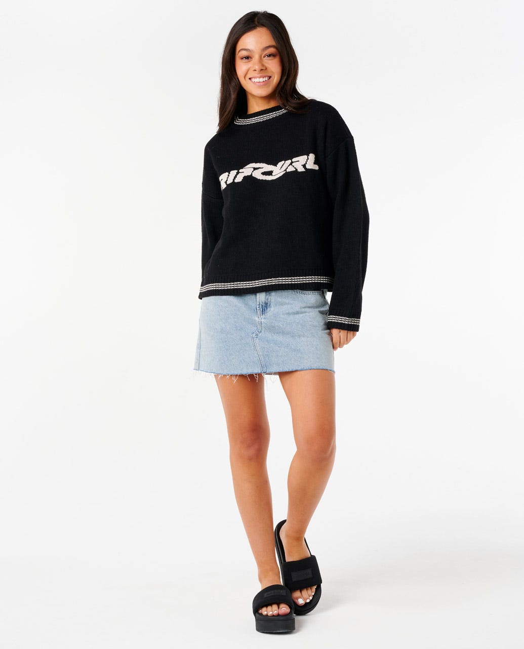 Neon Diamond Knit - Black