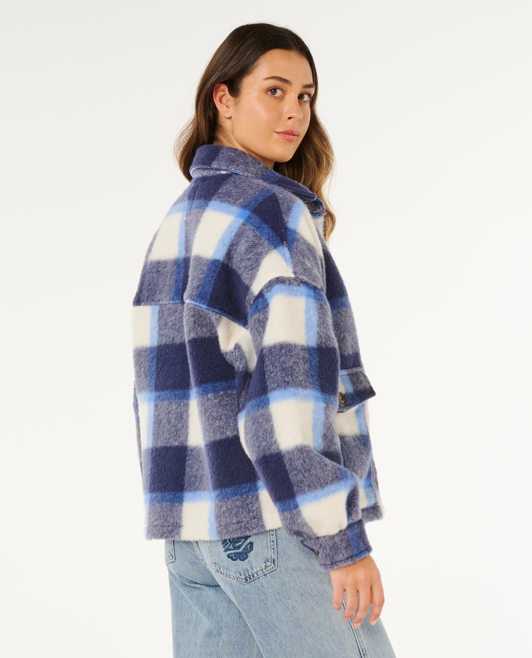 Cala Nights Check Jacket - Blue - Catani Clothing